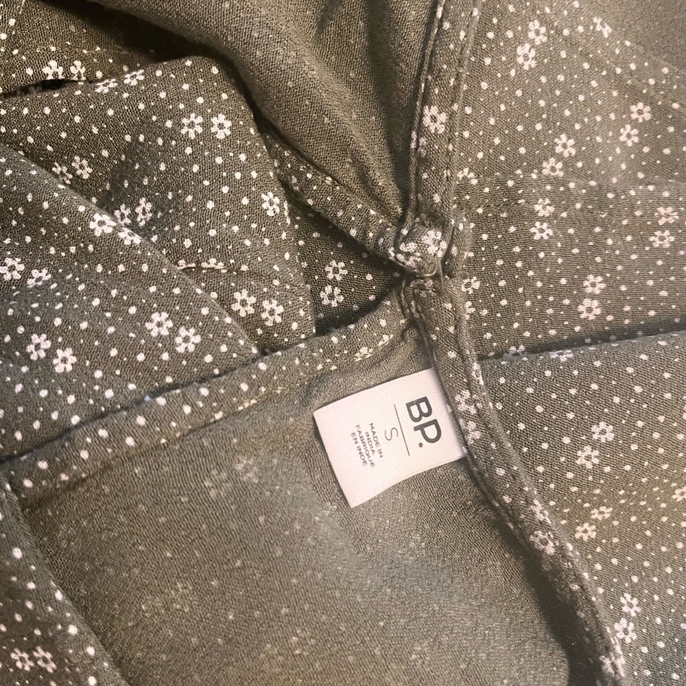 BP. green floral mini dress - Picture 3 of 8